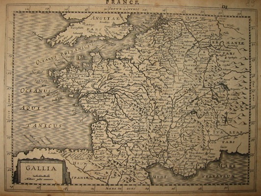 Mercator Gerard - Hondius Jodocus Gallia 1630 Amsterdam